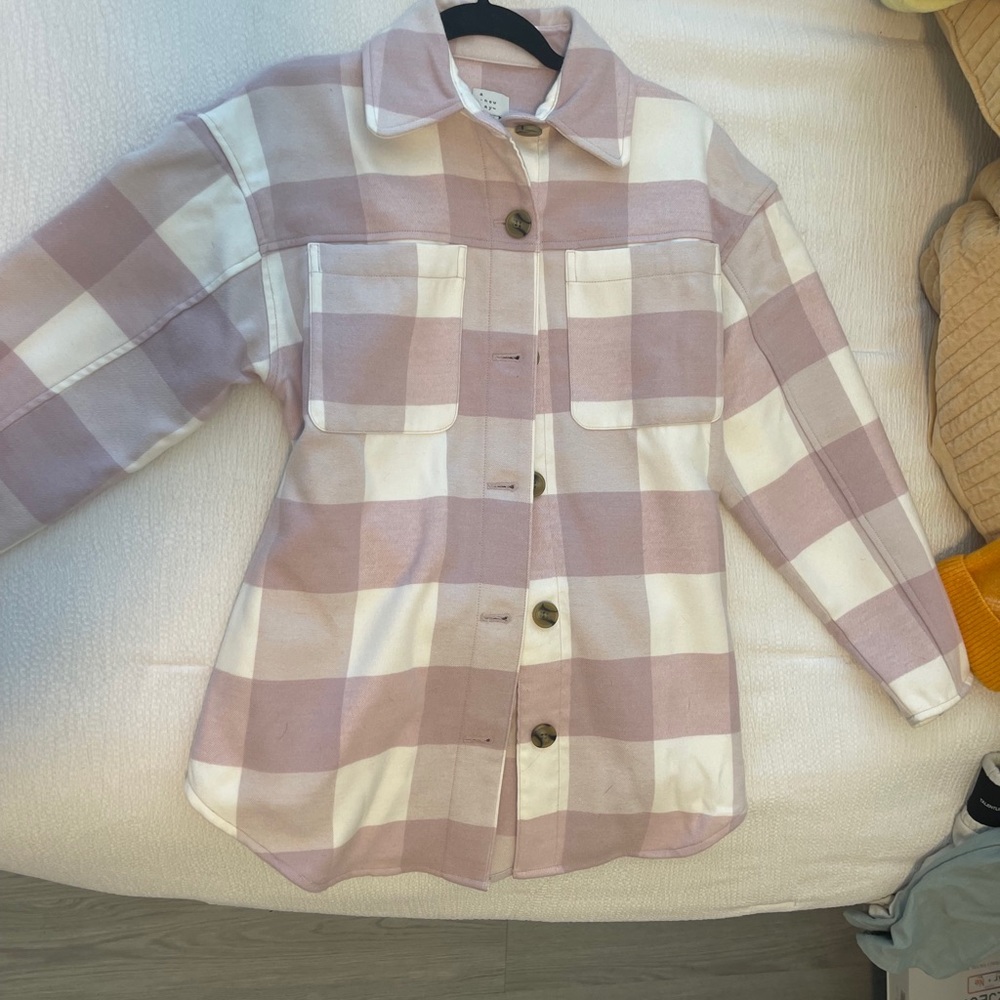 Flannel jacket Adorable with tie